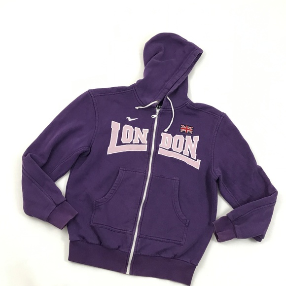 Scott & Fox Womens Zip Up Hoodie Size Large Purple - Picture 3 of 4